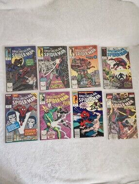 Spectacular Spider-Man Marvel Comic Lot 8 Issues Tombstone Electro Annual 10